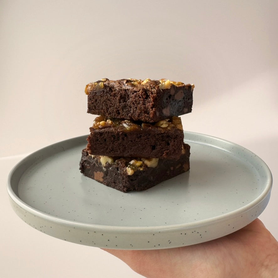 Caramelized Walnut Fudgy Brownies