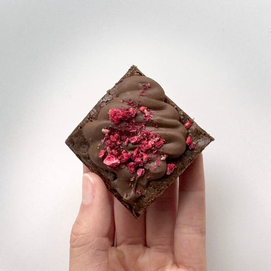 Chocolate Raspberry Fudgy Brownies