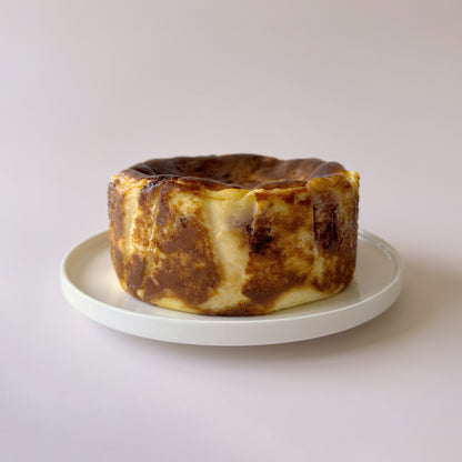 White Chocolate Strawberry Basque Cheesecake
