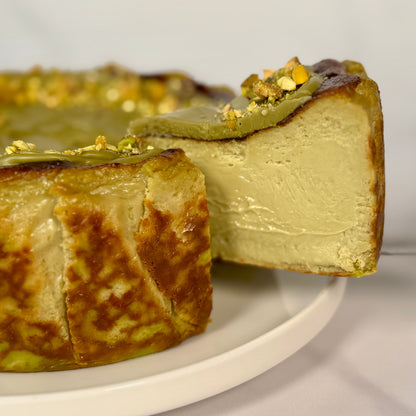 Pistachio Basque Cheesecake