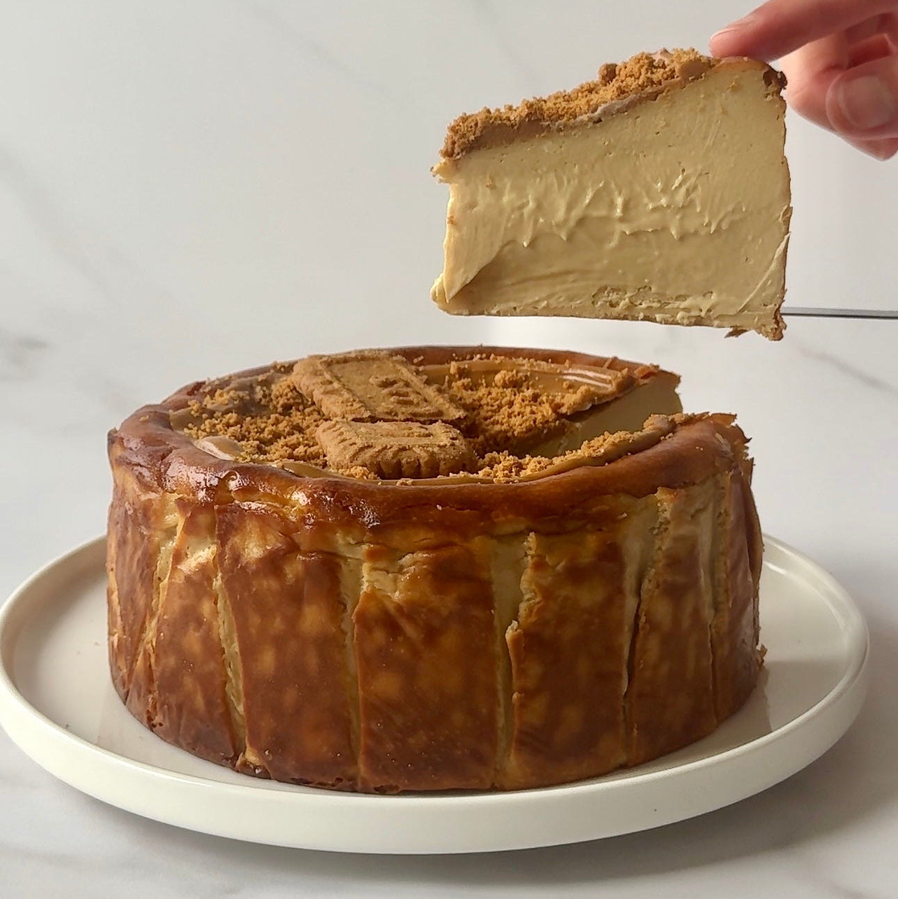 Biscoff Basque Cheesecake