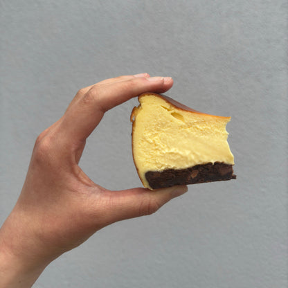 Brownie Base Basque Cheesecake
