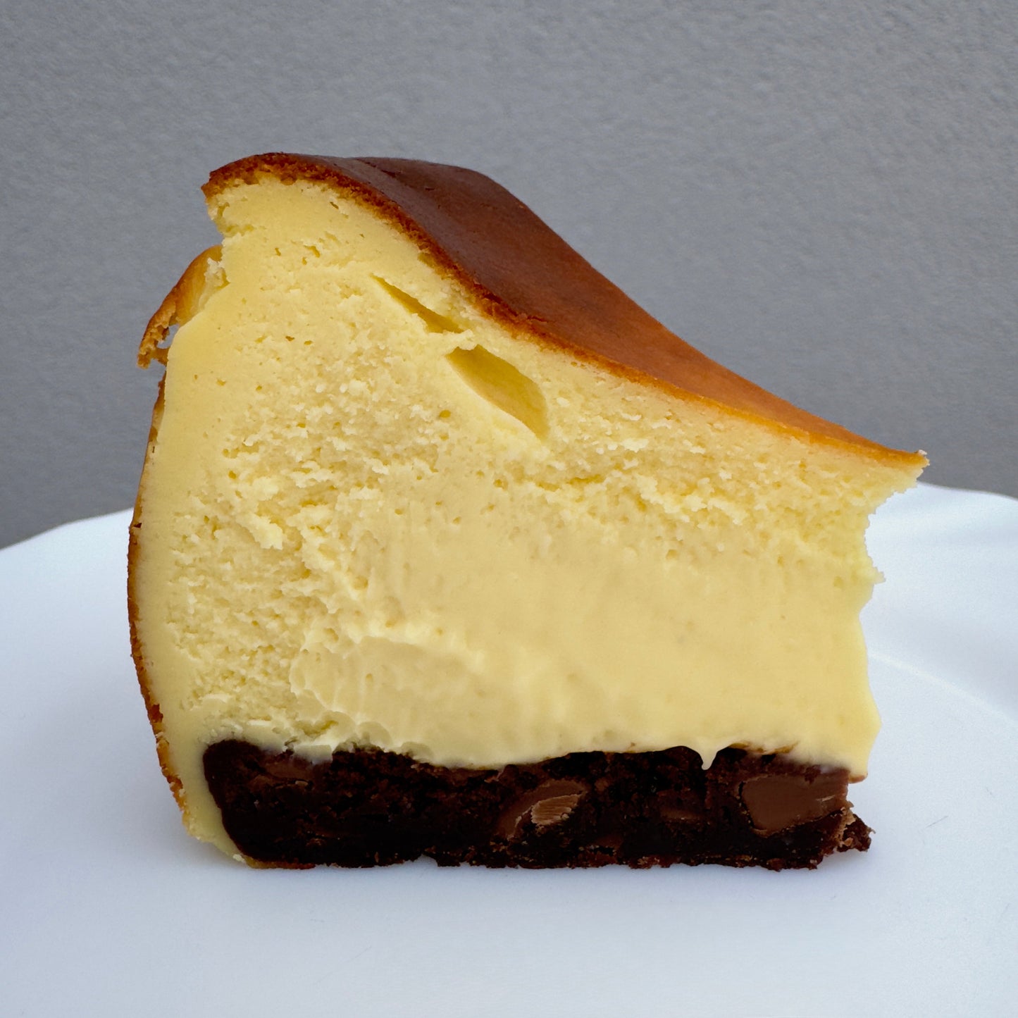 Brownie Base Basque Cheesecake